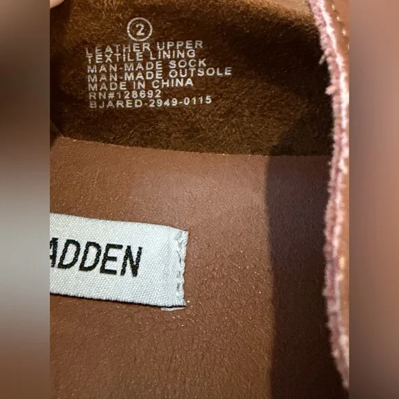 Steve Madden boys' Jared slip-on moccasin shoes boys size 2 GUC - Picture 6 of 6